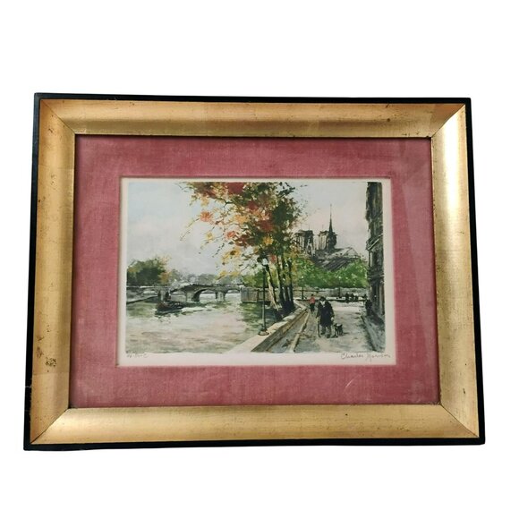 CHARLES BLONDIN (1921-1991) Signed Framed Etching / Print, Limited Edition Paris - Picture 1 of 10